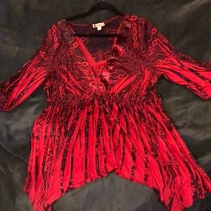 Unity red & black casual dress